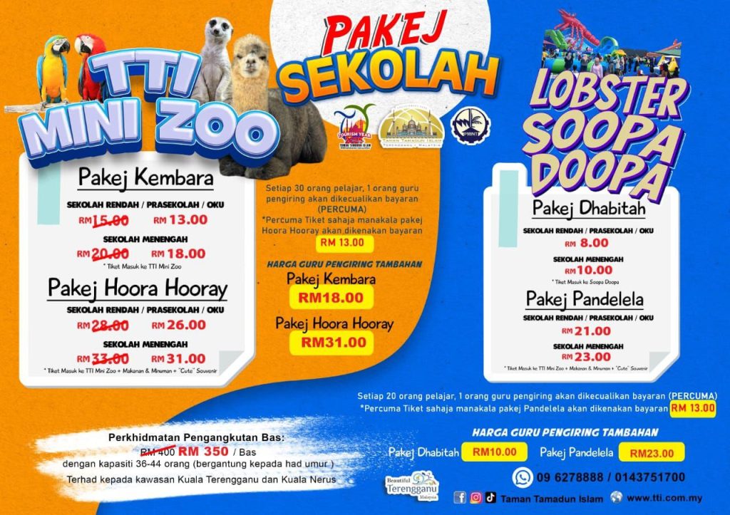 Pakej Sekolah TTI Mini Zoo