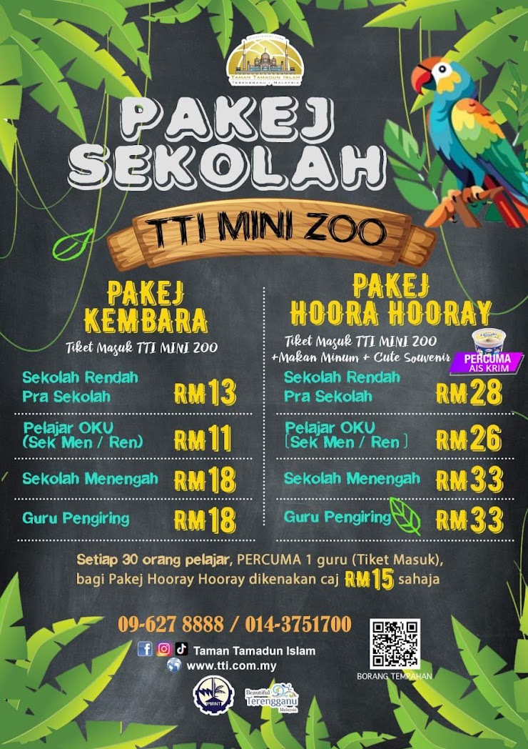 Pakej Sekolah TTI Mini Zoo