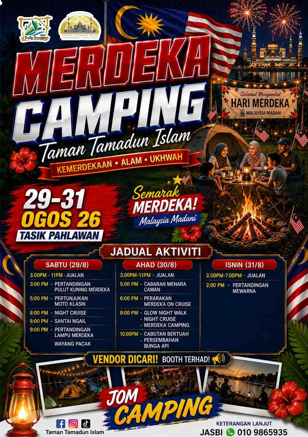 Jadual Aktiviti Merdeka Camping TTI 2026