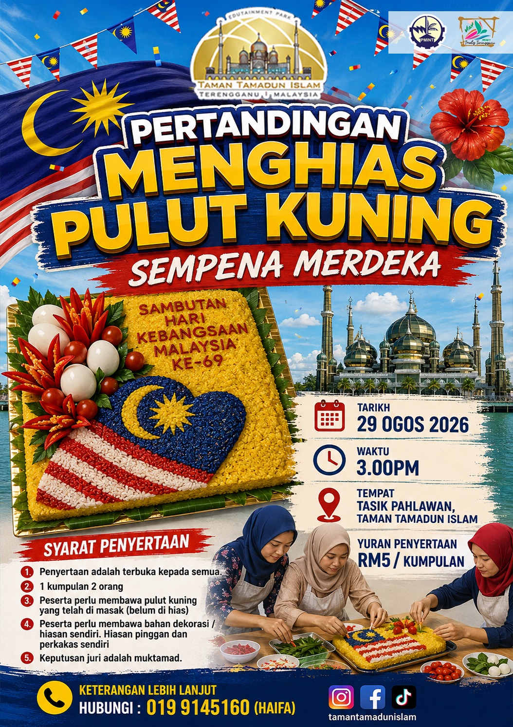 Pertandingan Menghias Pulut Kuning sempena Merdeka