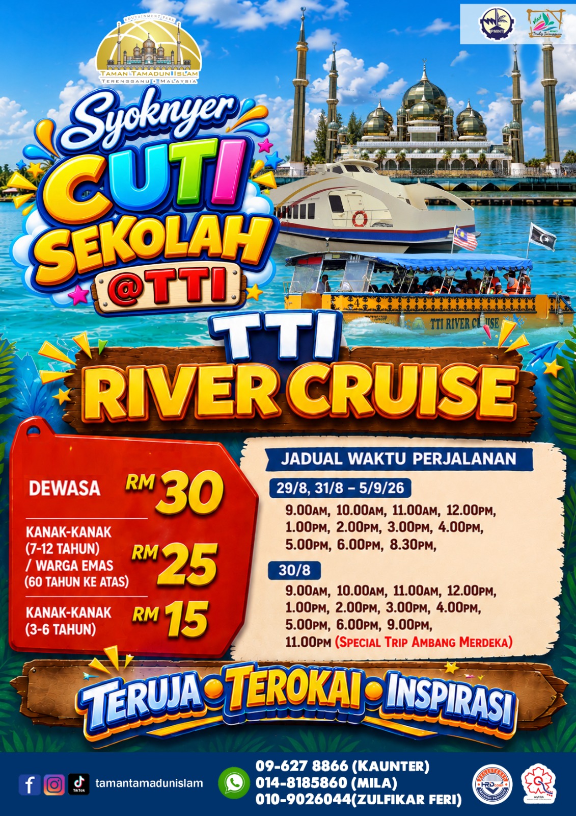 TTI River Cruise Cuti Sekolah