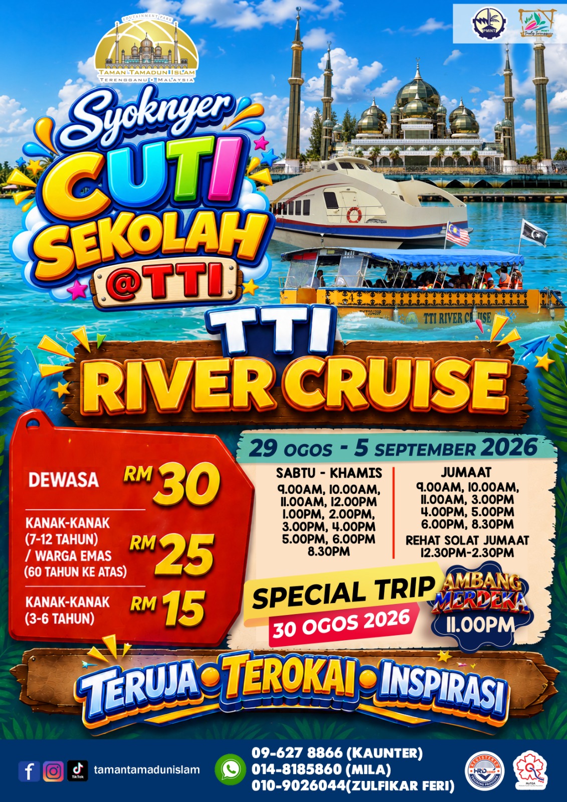 TTI River Cruise Cuti Sekolah