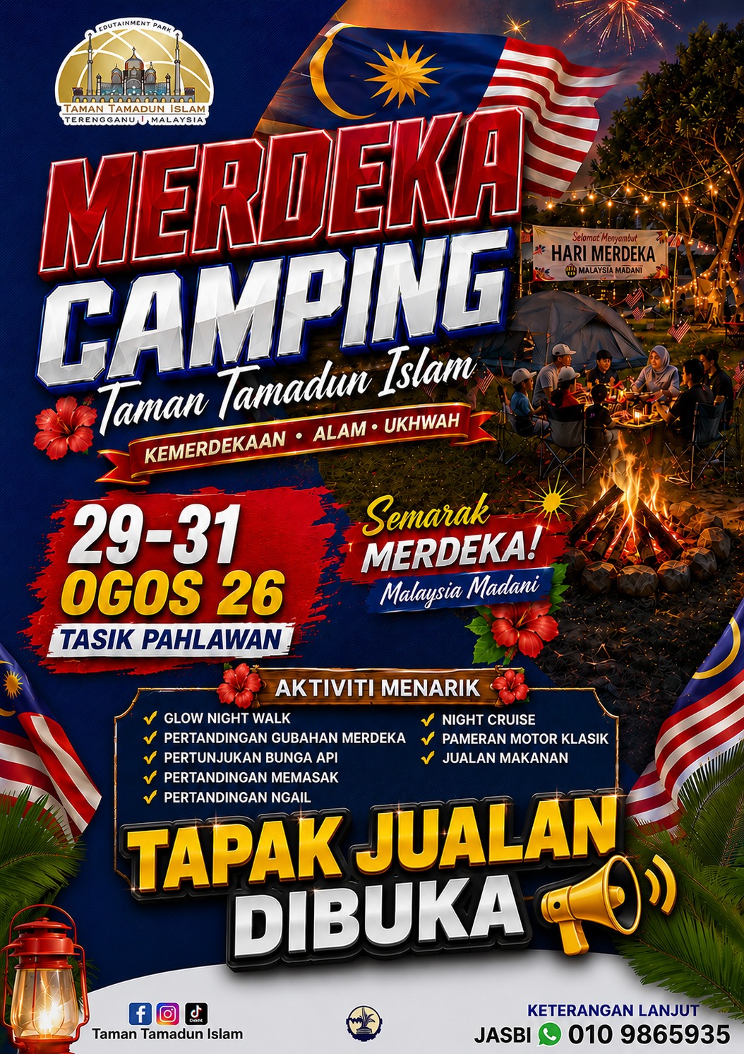Tapak Jualan TTI Merdeka Camping 2026
